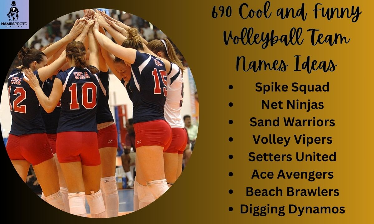 690 Cool and Funny Volleyball Team Names Ideas