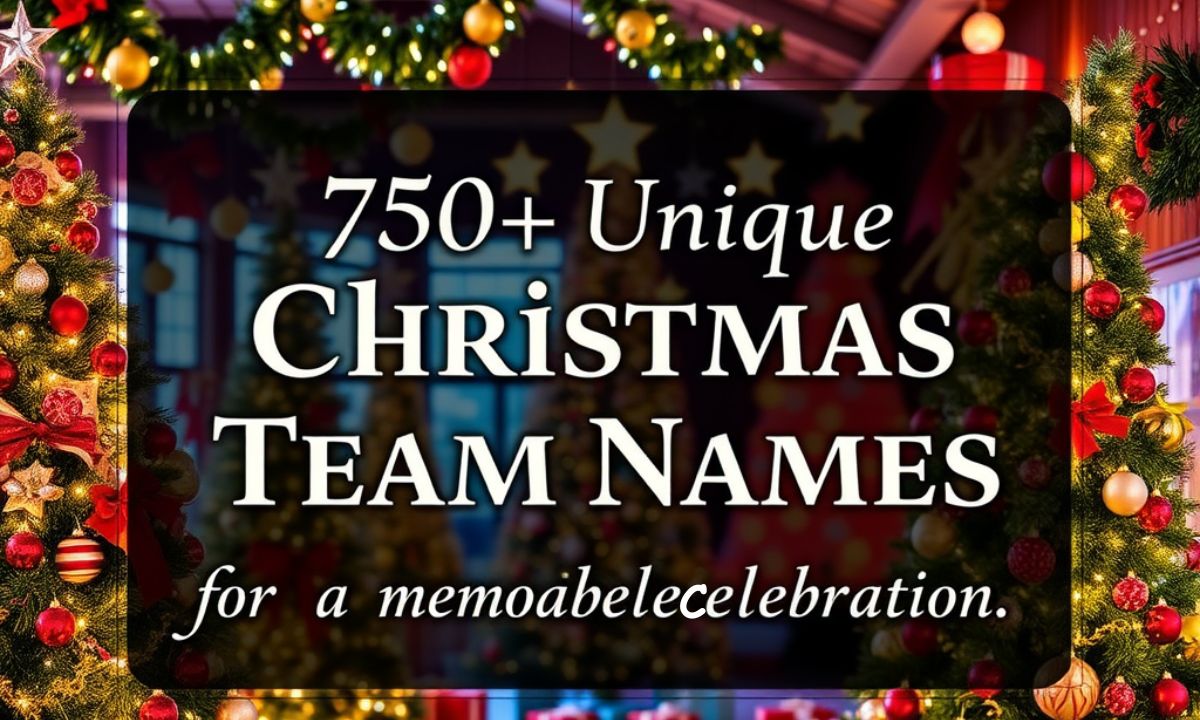 750+ Unique Christmas Team Names for a Memorable Celebration