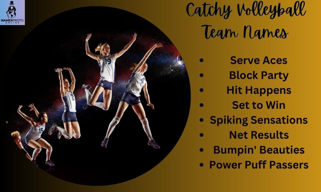 Catchy Volleyball Team Names