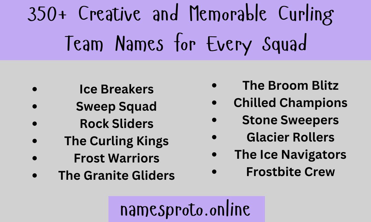 350+ Creative and Memorable Curling Team Names for Every Squad