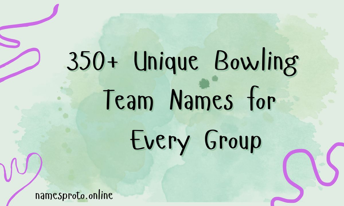 350+ Unique Bowling Team Names for Every Group