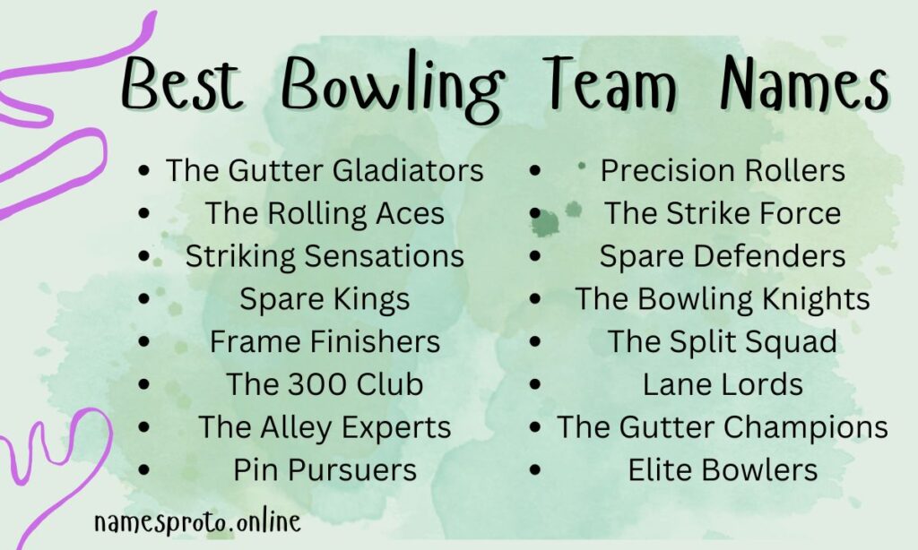 Best Bowling Team Names