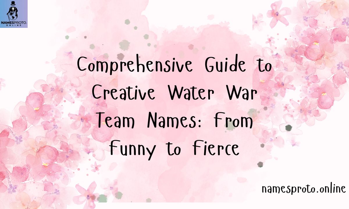 Comprehensive Guide to Creative Water War Team Names From Funny to Fierce