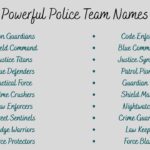 770+ Powerful Police Team Names to Inspire Your Department's Unity
